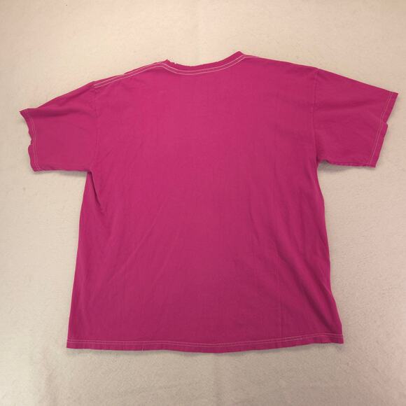 Nirvana Band Crew Neck Graphic Short Sleeve T Shirt Womens Size XL Pink - Picture 9 of 9
